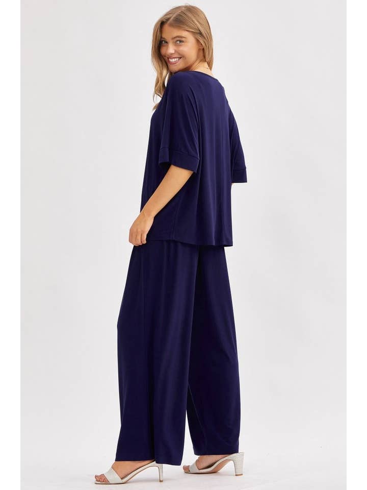 Dear Scarlett - Wholesale Top & Pant Set (NOT Loungewear) - Women's - Stylish Flowy Top + Wide Leg Set TRVSET-CABANA5
