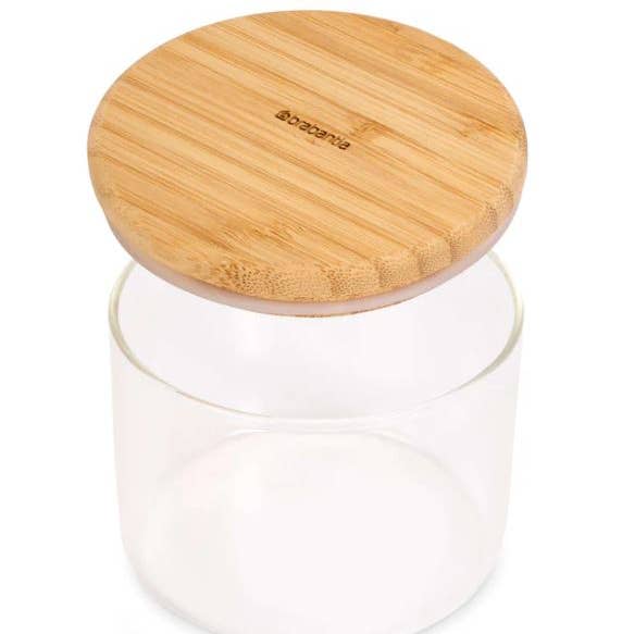 NHP International - Wholesale Food Storage Container - Brabantia Pure Food glass storage jars with bamboo lid 350ML1