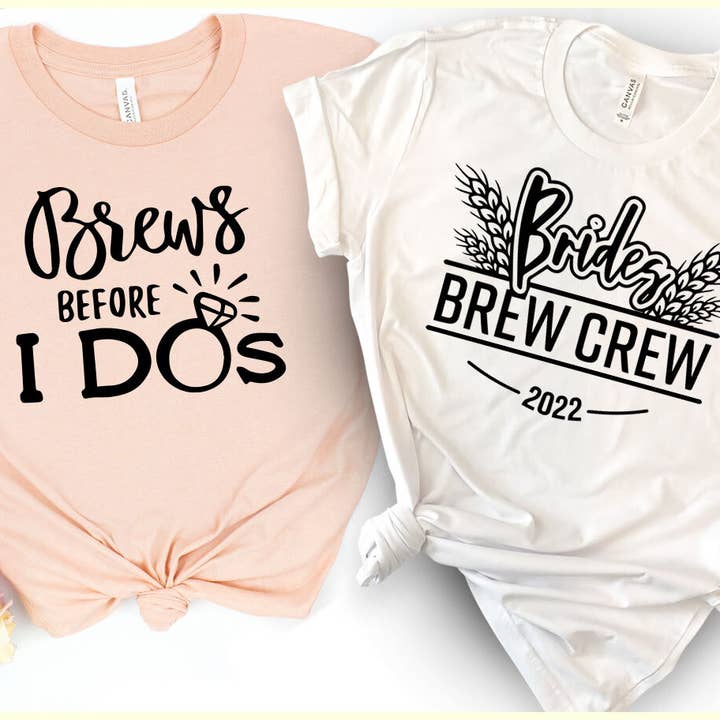 Brews Before I Do - Camiseta de despedida de soltera Brides Brew Crew Crew para venta al por mayor de House Of Rodan