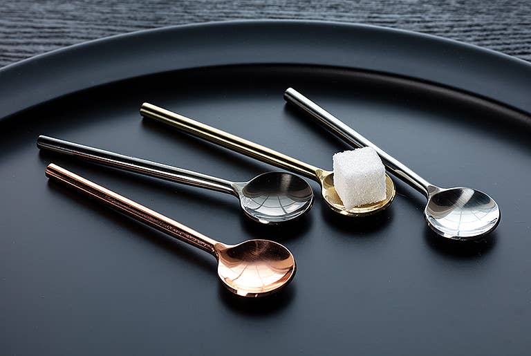 Abbott – wholesale Bordssked (Bestick) – Modern Sm sked-guld-4.5 ”L1