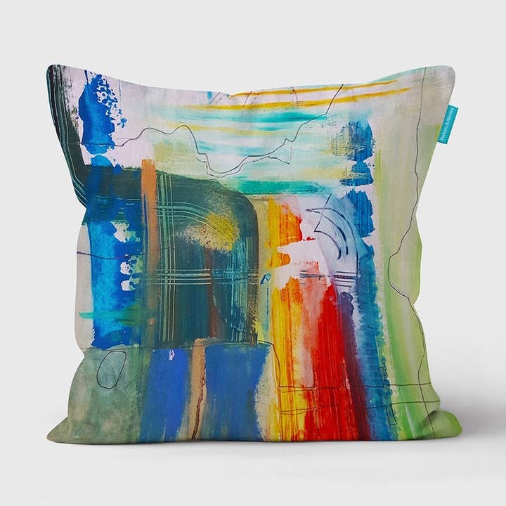 Waterfall Cushion | Abstract Range for wholesale by Perkins & Morley