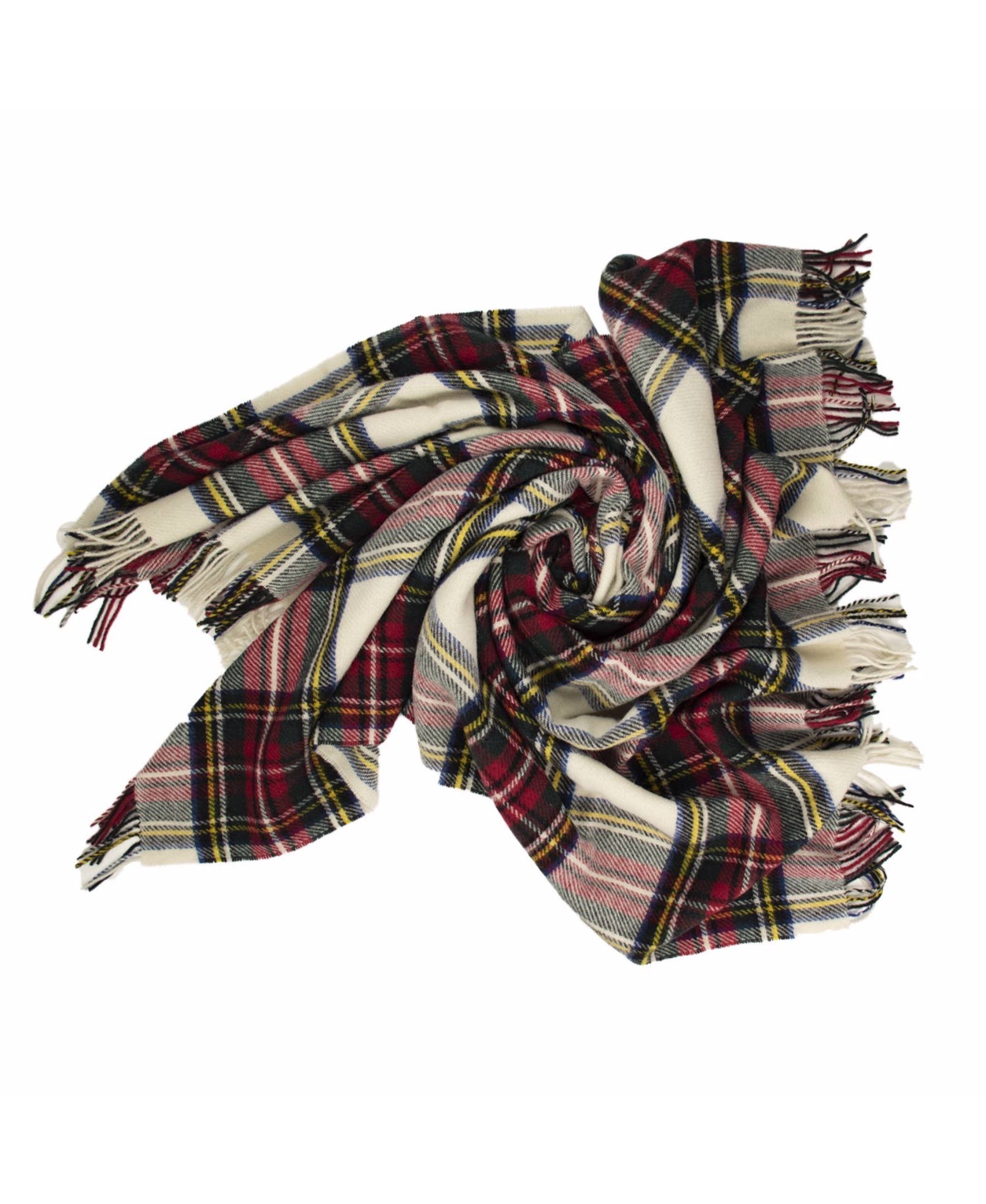 Prince of Scots - Wholesale Throw Blanket - Highland Tartan Tweed Pure 100% Wool Throw ~ Dress Stewart ~1