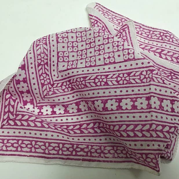 natural habitat - Wholesale Scarf - Women's - Scarf 22" Sq. Nona Plum