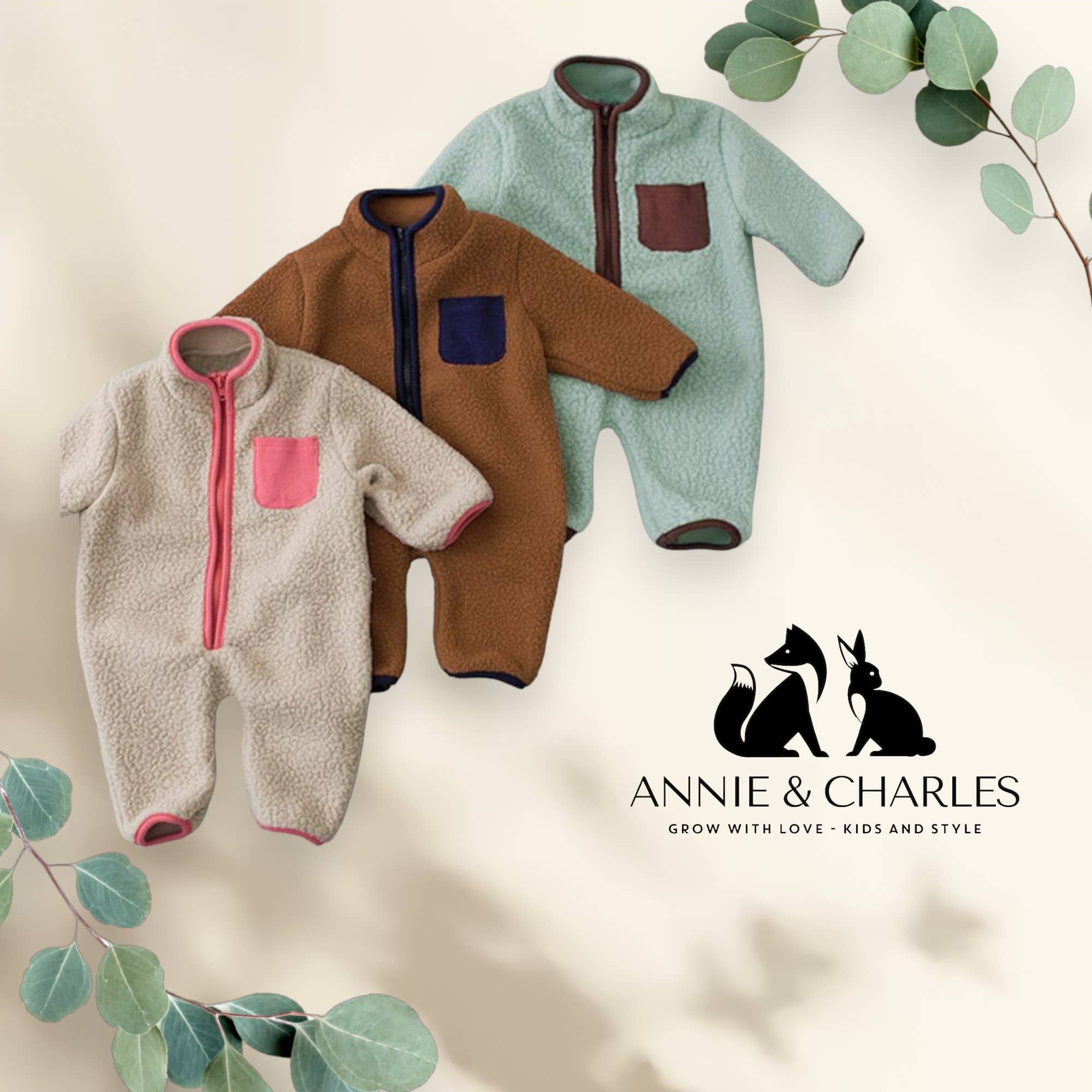 Annie & Charles – wholesale Jumpsuit – Baby – Annie & Charles® fleece suit9