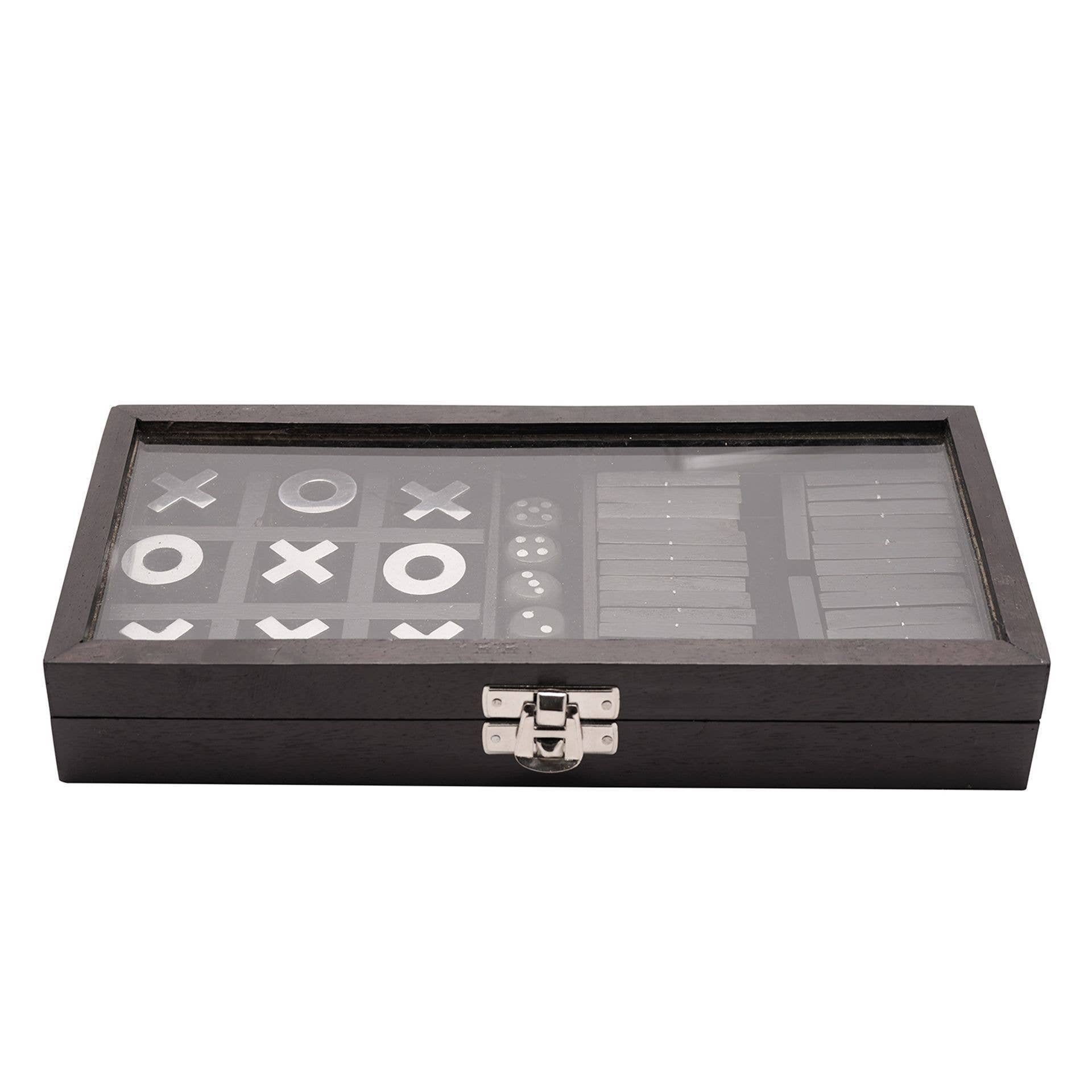 WIDDOP and Co. - Wholesale Board Game - Harvey Makin Dominoes, Tic Tac Toe & Dice Set - Black1