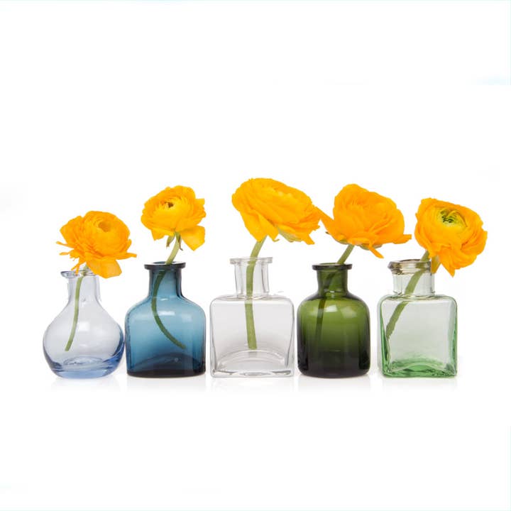 Loft Petits Vases à Bourgeons en Verre Vases et Récipients Transparente pour la vente par Chive