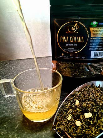 Pina Colada Green Tea - Pineapple/coconut Taste for wholesale by trusTEA