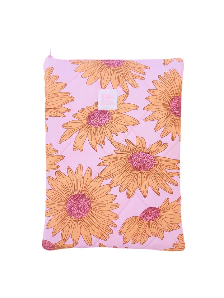 Quiltet bogomslag - Solsikke for engroshandel hos Kiki & Co.