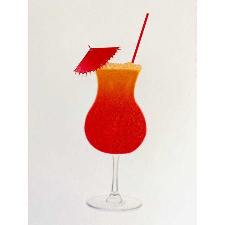 Studio Daedre – wholesale Kontorsmateriel/Notecard Set – Paraply Drink - Boxade Note Kort