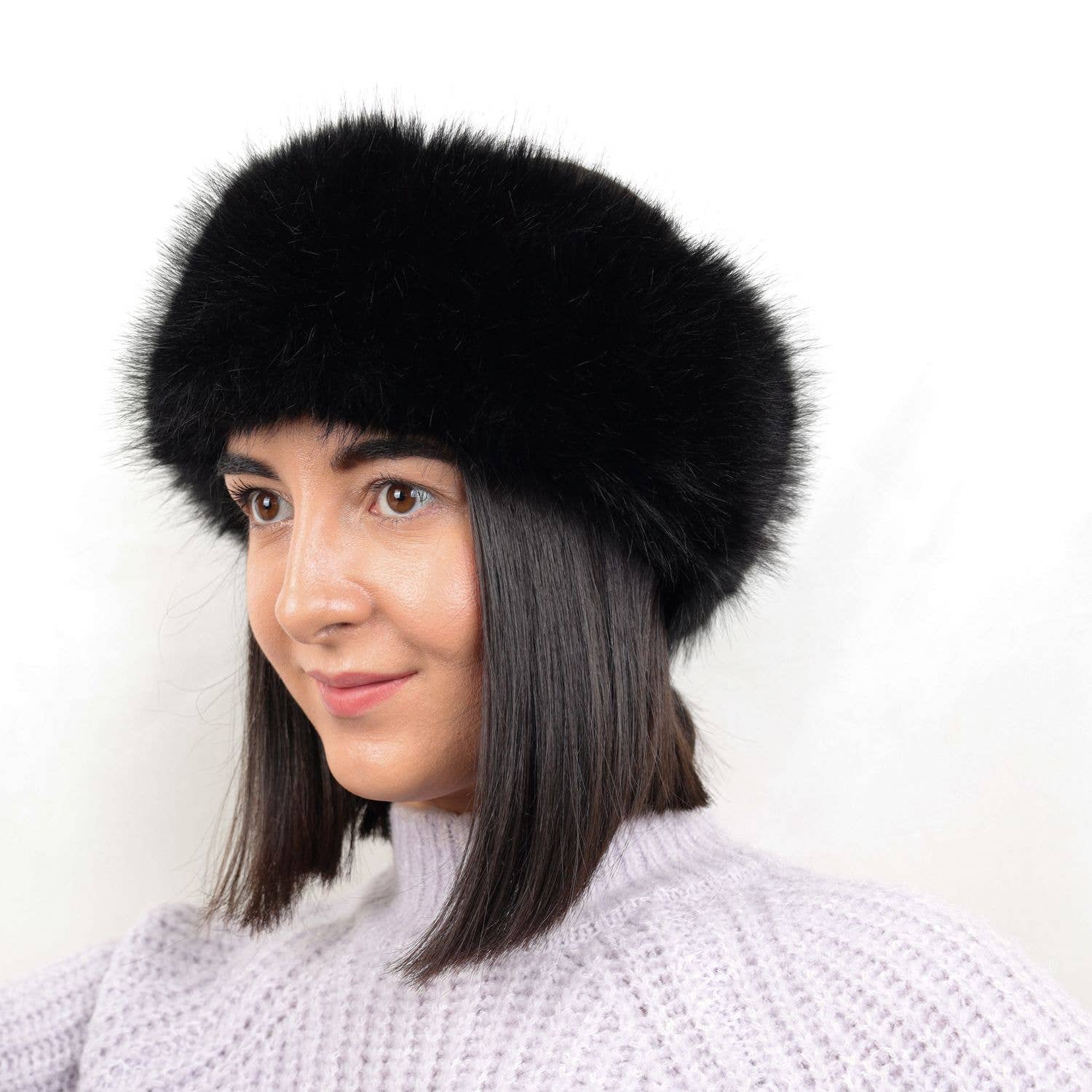 PEACH ACCESSORIES – Engroshandel Ørevarmere - Dame – Hyggelig Ørevarmer Falsk Pels Vinter Hårbånd SD1253