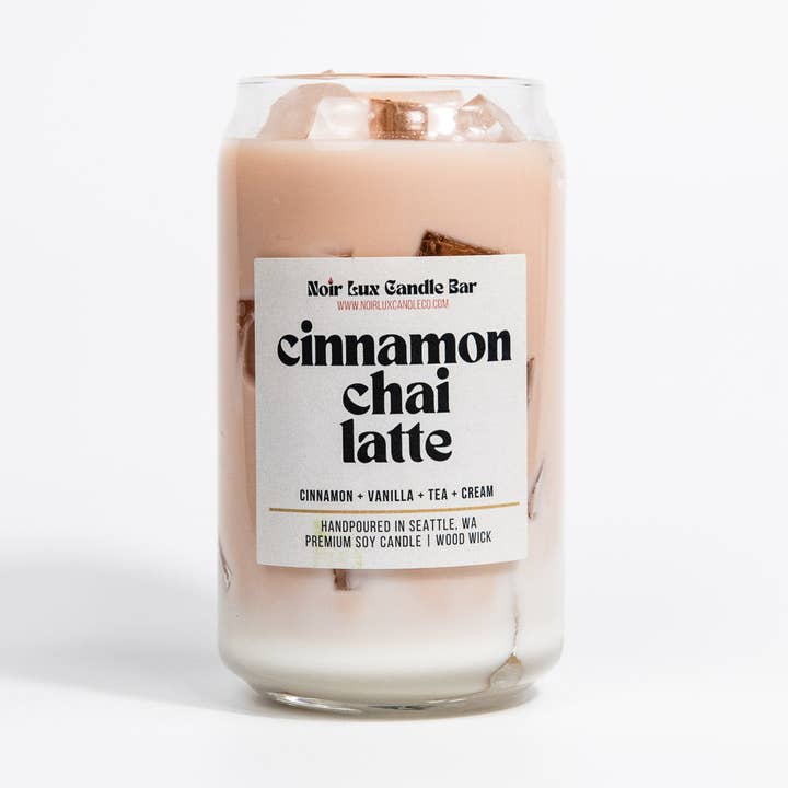 Noir Lux Candle Co - Wholesale Jar/Filled Candle - Iced Cinnamon Chai Latte Coffee Candle0