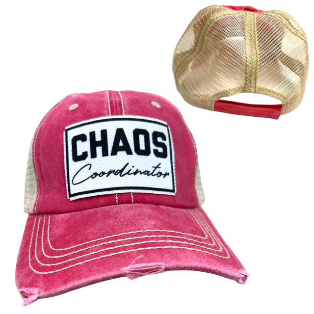 dkhandmade - Vente Casquette de baseball – unisexe - CASQUETTE COORDINATEUR DU CHAOS | DÉLAVÉE12
