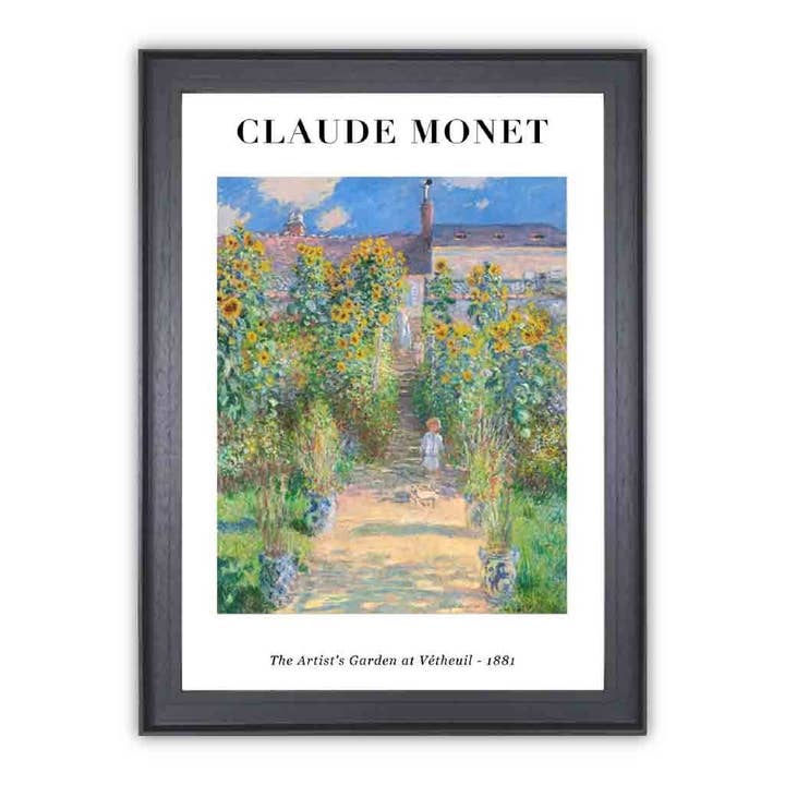 Monet - The Artist's Garden at Vétheuil for wholesale by Artze Wall Art