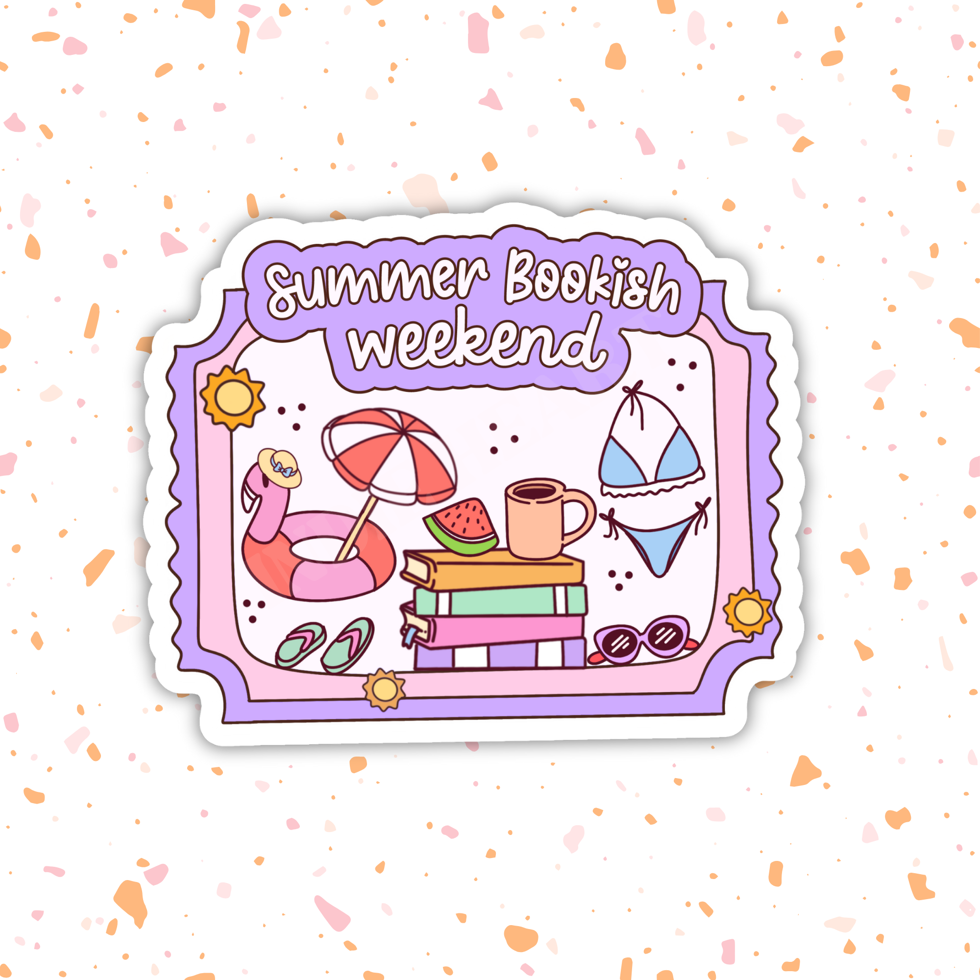 Indie Heart Studio - Wholesale Sticker - Summer Bookish Weekend Vinyl Sticker – Summer Book Lover 2