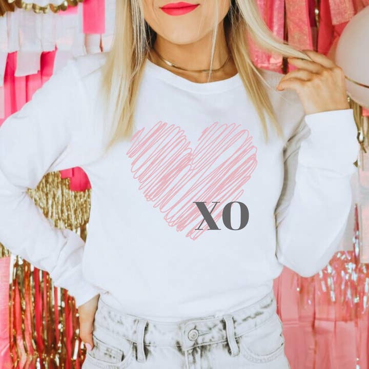 XO Long Sleeve Tee for wholesale by Print Works