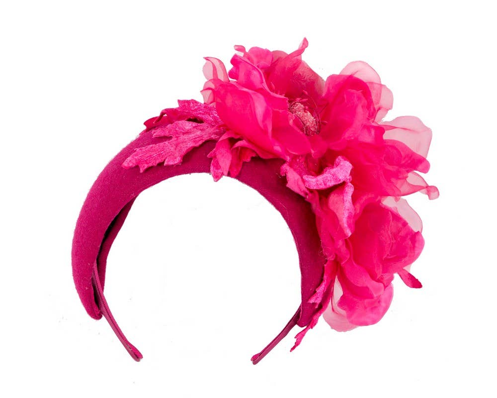 Max Alexander by Cupids Millinery Melbourne - Vendita all'ingrosso Fascinator - Donna - Cerchietto largo con fiore in seta12