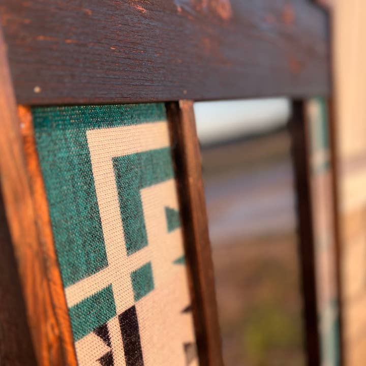 Twisted Iron Wholesale - Wholesale Mirror - Kids - Aztec Body Mirror - Turquoise