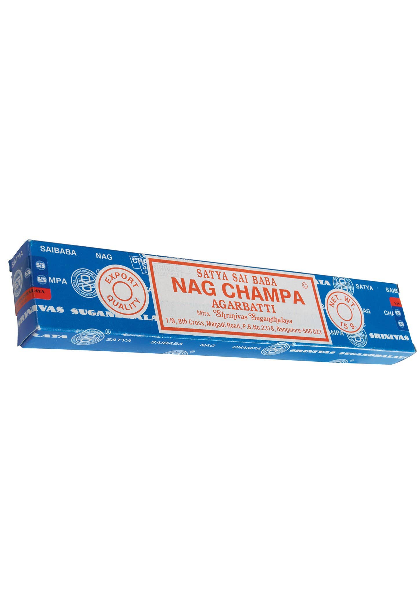 Namaste - Vente Encens - Encens original Satya Baba Nag Champa Bangalore, 15 grammes3