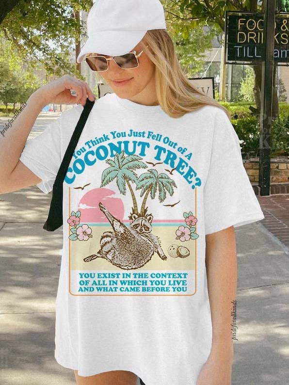 TheKingShirt - Wholesale Tunic - Women's - Coconut Tree Fall Meme Tee - Kamala Harris 2024 Shirt2
