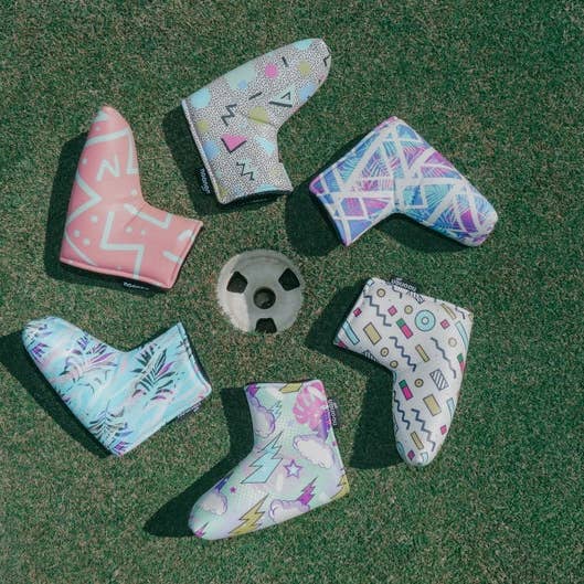 Noonan Golf Co. – wholesale Sporttillbehör – Noonan Golf magnetiska blad Putter Cover (Bodacious Bayside)