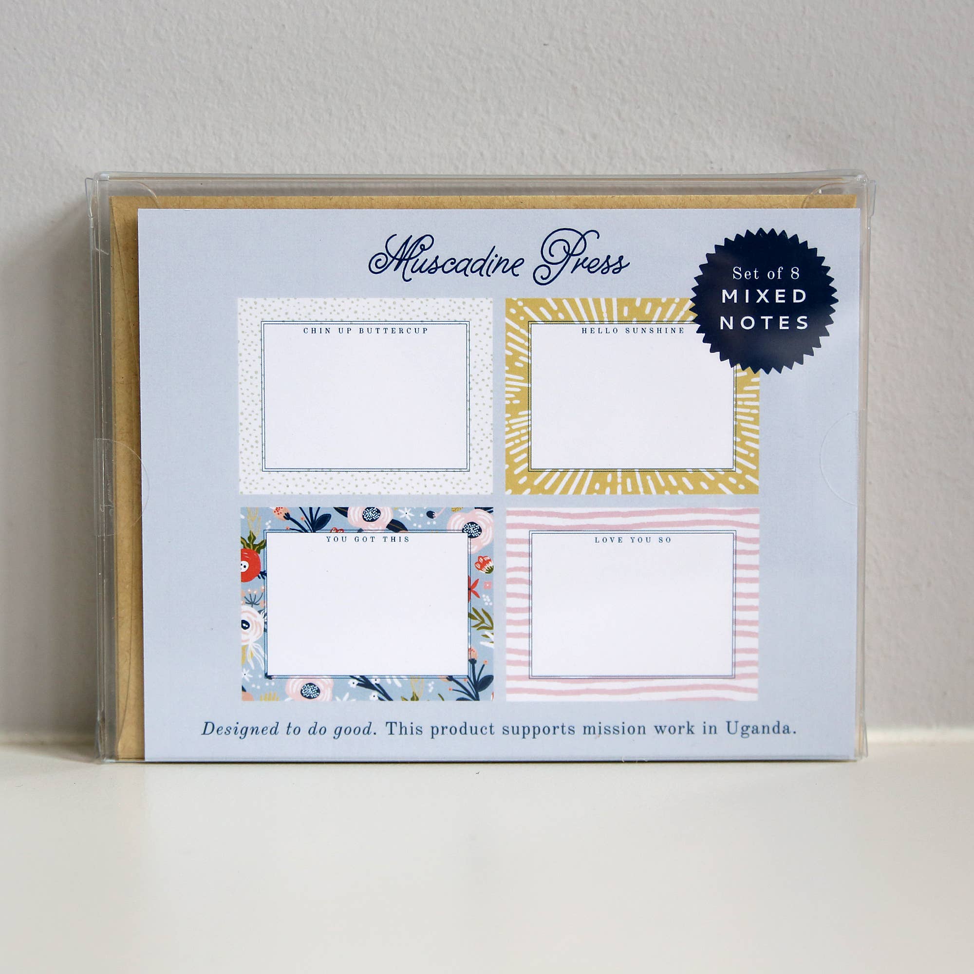 Muscadine Press - Wholesale Stationery/Notecard Set - Boxed Stationery, Uplift Notes4