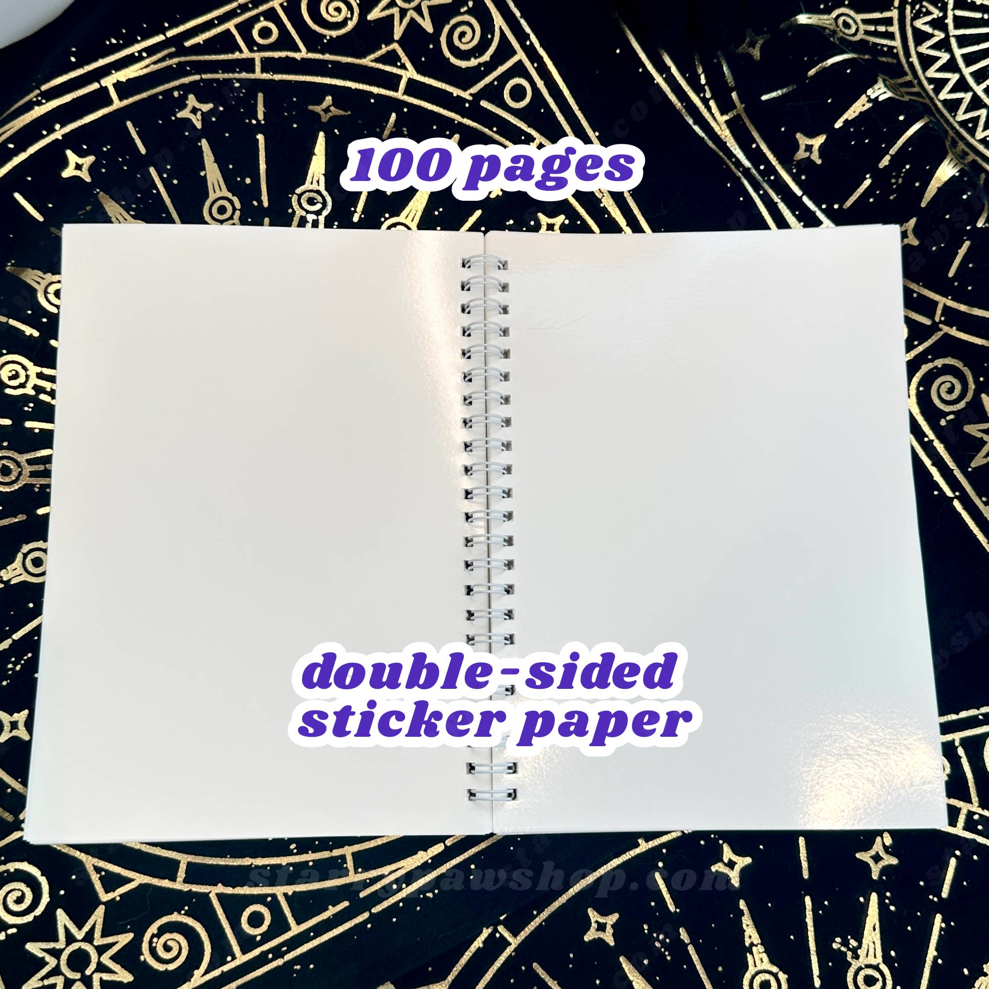 Starry Paw Shop - Wholesale Notebook - Moon Cats Sticker Book A5 | 100 pages reusable sticker album3