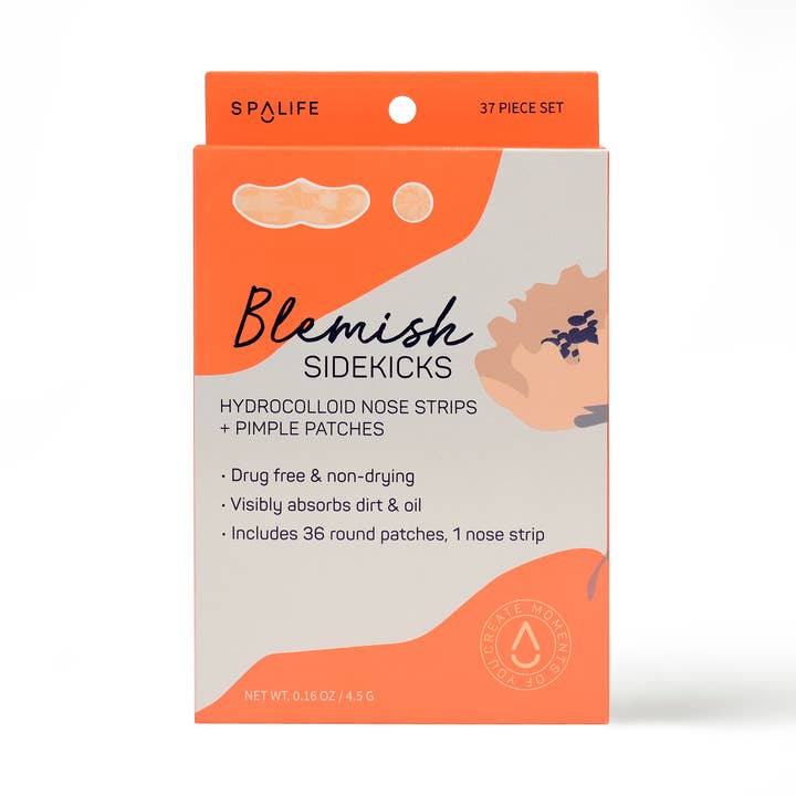 Blemish Sidekicks Hydrocolloid Nose Strips + Pimple Patches for wholesale by My Spa Life