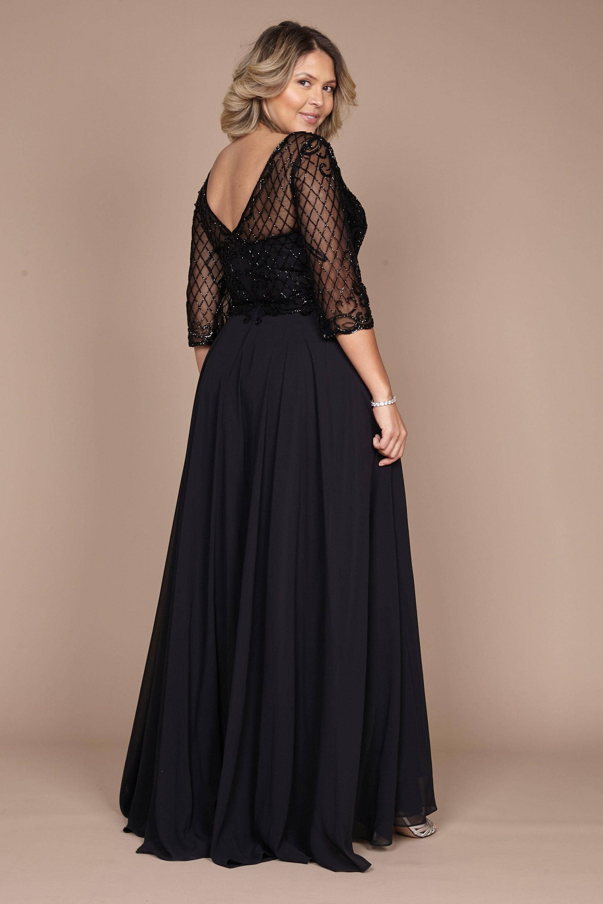 Kos Couture – wholesale Klänning - Dam – Långärmad formell klänning för brudens mor5