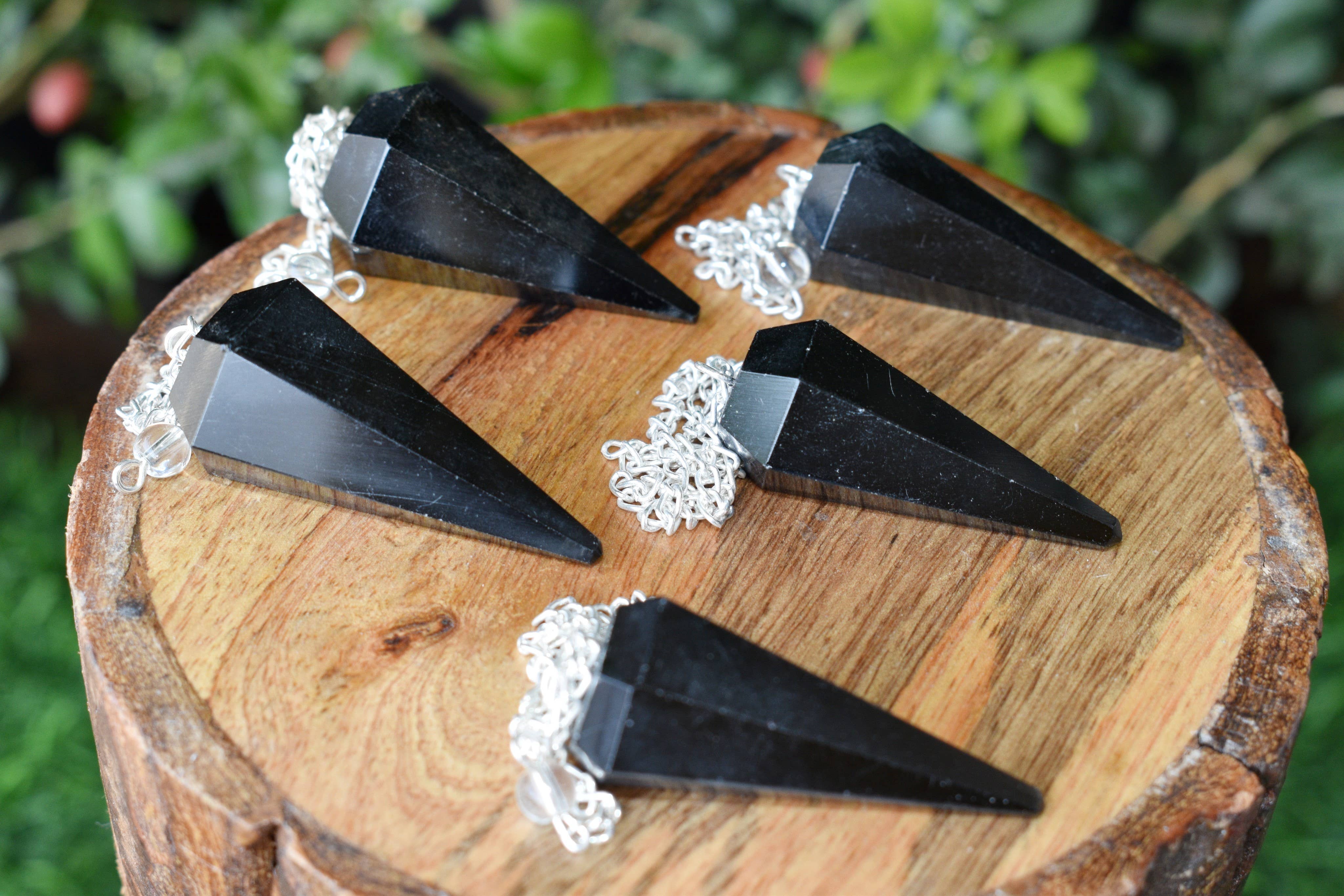 Soothing Crystals - Wholesale Spiritual Stone/Crystal - Dowsing Pendulum | Black Tourmaline | Faceted Pendulum3