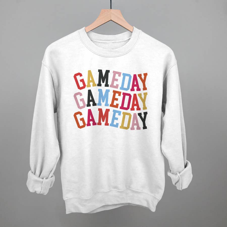 Game Day Embroidered Spirit Tee - Green/White – Layerz Clothing