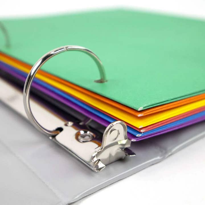 Luna Office Supply - Everyday Essential - Wholesale Folders - 2-Pockets Portfolios 3-Prong Fastener - Assorted Color4