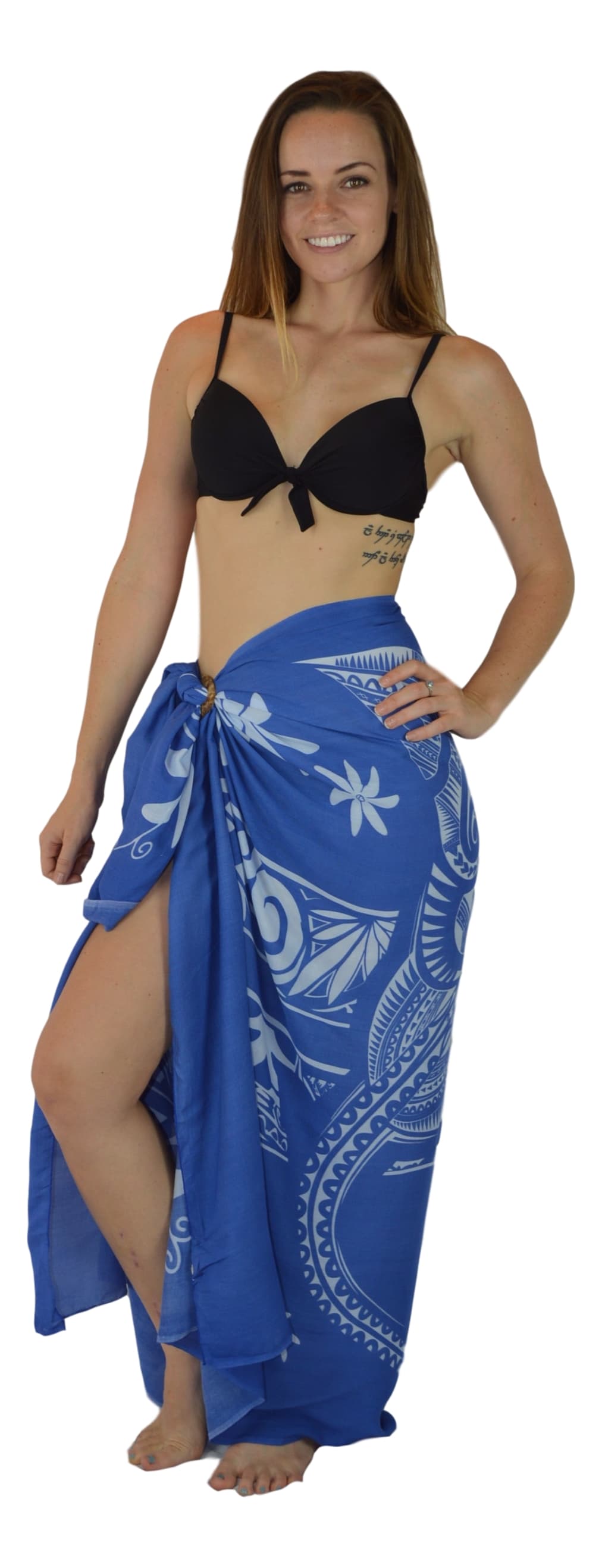 Island Style Clothing Co by Akamai Distribution Ltd - Wholesale Swim Cover Up - Women's - Hawaiian Manta | Tahitian | Blue Beach Wrap | Pareo1