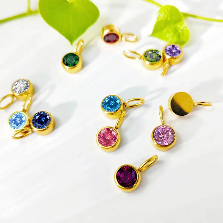 Sweet Cherry Sky - Wholesale Individual Charm/Pendant - Birthstone Gem Charm For Charm Necklace Pendant11