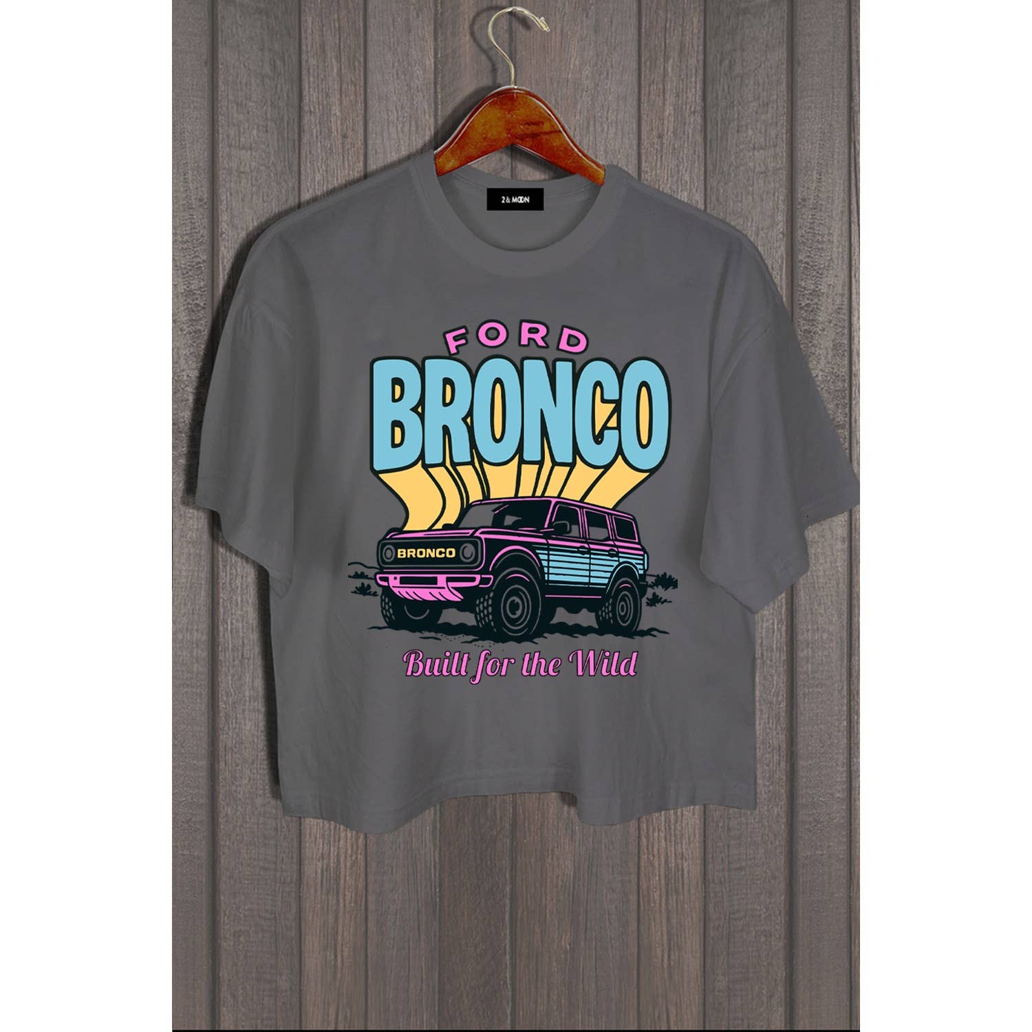 2&moon – wholesale Screen printed t-shirt – Women′s – FORD BRONCO BUILT FOR THE WILD3