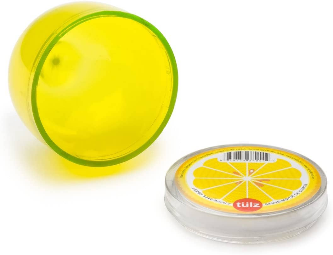 Fox Run Brands - Wholesale Food Storage Container - TULZ Lemon Save-A-Half, Yellow, 3" x 3" x 3"5