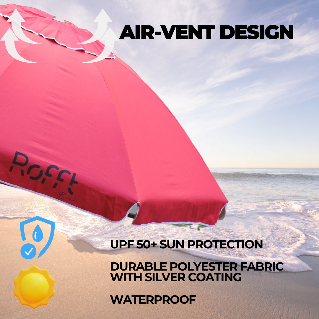 ROFFT USA LLC - Vendita all'ingrosso Ombrellone da spiaggia - Ombrellone da Spiaggia ROFFT 2 m in acciaio e alluminio resistente28