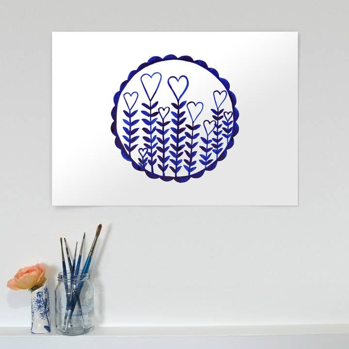 FPDP102 Love Grows digital print x 6 for wholesale by Hayley Potter