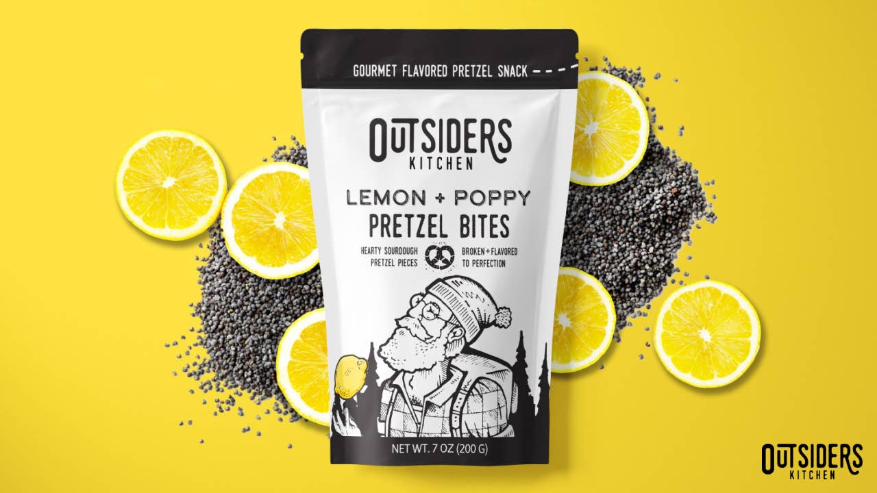 Outsiders Kitchen - Wholesale Pretzels - Lemon + Poppy Pretzel Bites | Case of Six2