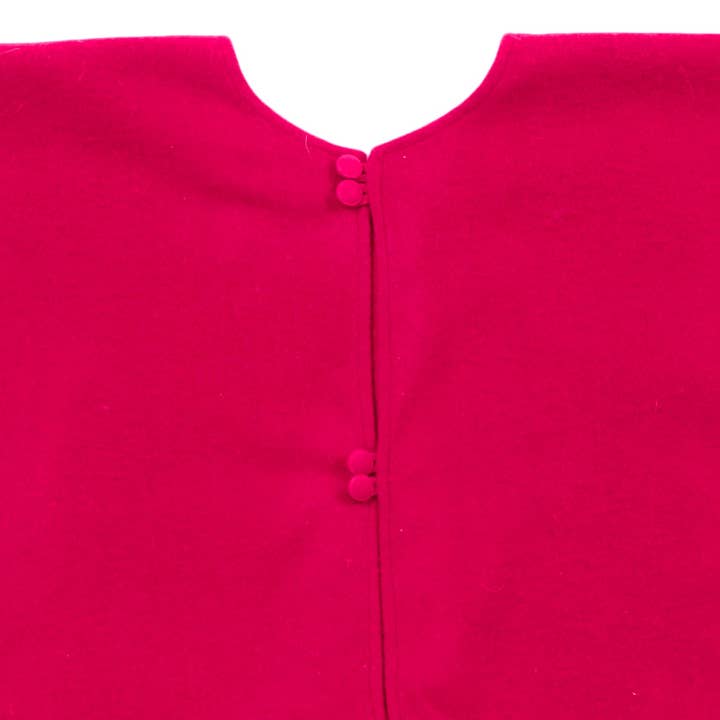 Arcadia Home - Vente Jupes de sapin de Noël - Jupe d'arbre de Noël avec bordure de calla rouge, laine - 60"3