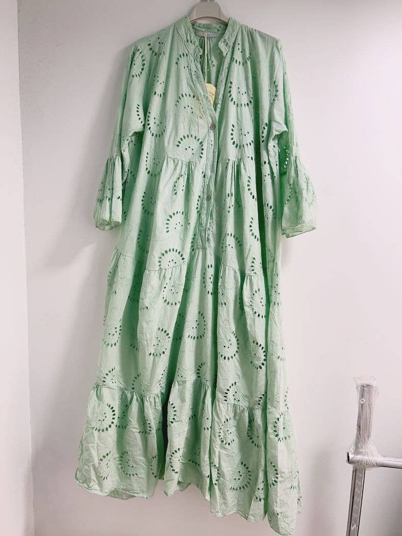 Happy look - Vente Robe – femme - Longue robe en broderie anglaise 23