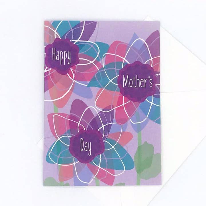 Mother's Day Floral Greeting Card for wholesale by Sunny Day Designs