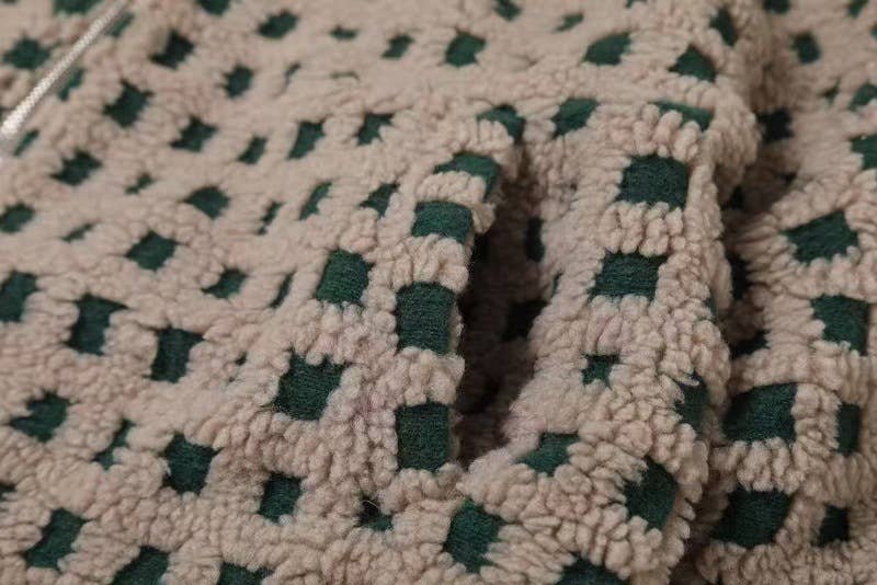 Hope & Sunshine - Wholesale Jacket - Women's - Plaid Lambswool Fashion Jacket18