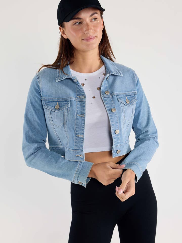 VORGEPACKT Fitted Basic Crop Jacke EJ2056 für den Großhandel von ENJEAN