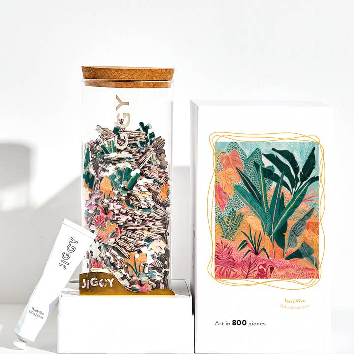 JIGGY Puzzles - Wholesale Puzzle - Adult - 800pc Puzzle & Glue Kit: Terra Viva by Gabriella Laruccia0