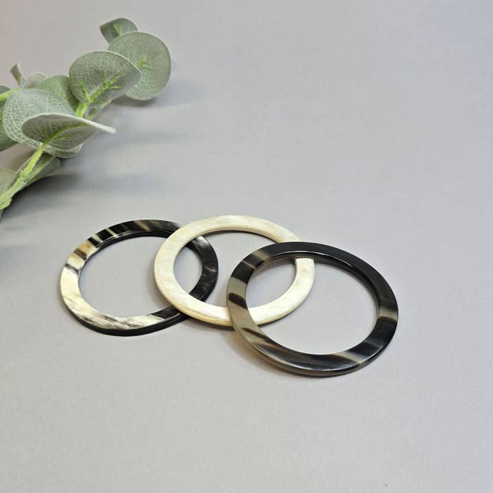 BRANCH JEWELLERY – wholesale Bangle bracelet – White Natural Horn Bangle Bracelet mothers day gift
7