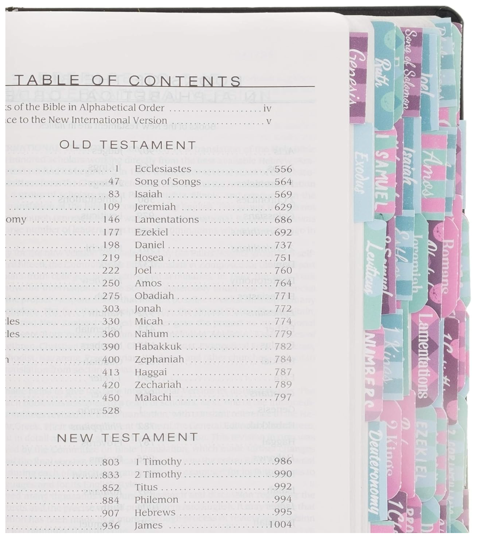 Ella Celebration - Wholesale Religion Book - Books of the Bible Tabs - Multicolor3