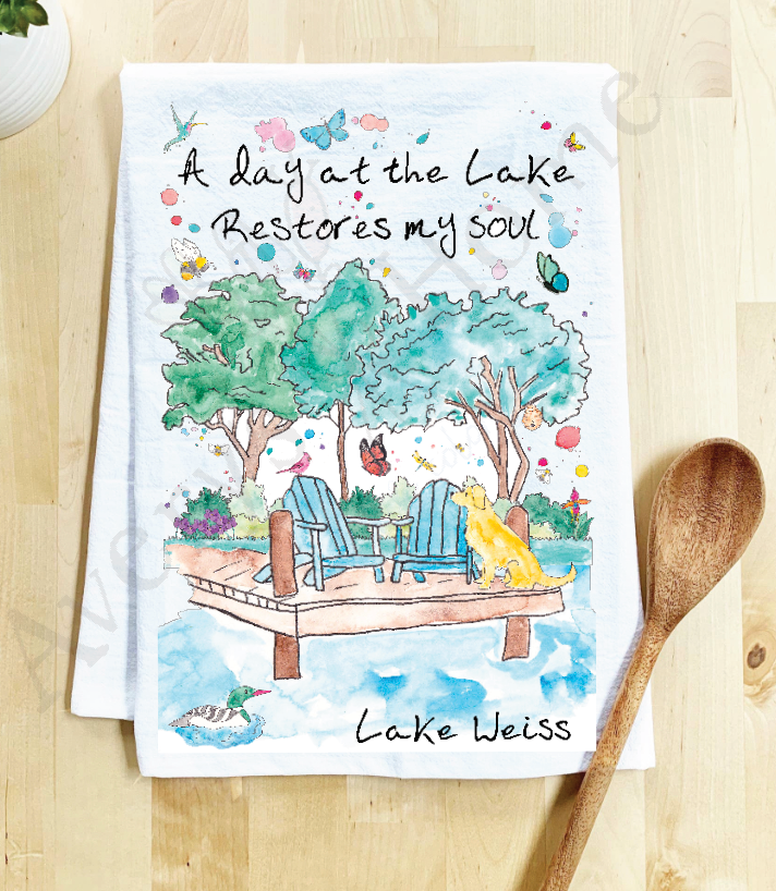 Avery's Home - Wholesale Tea Towel - A Day at the Lake or River Customizable Tea Towel26