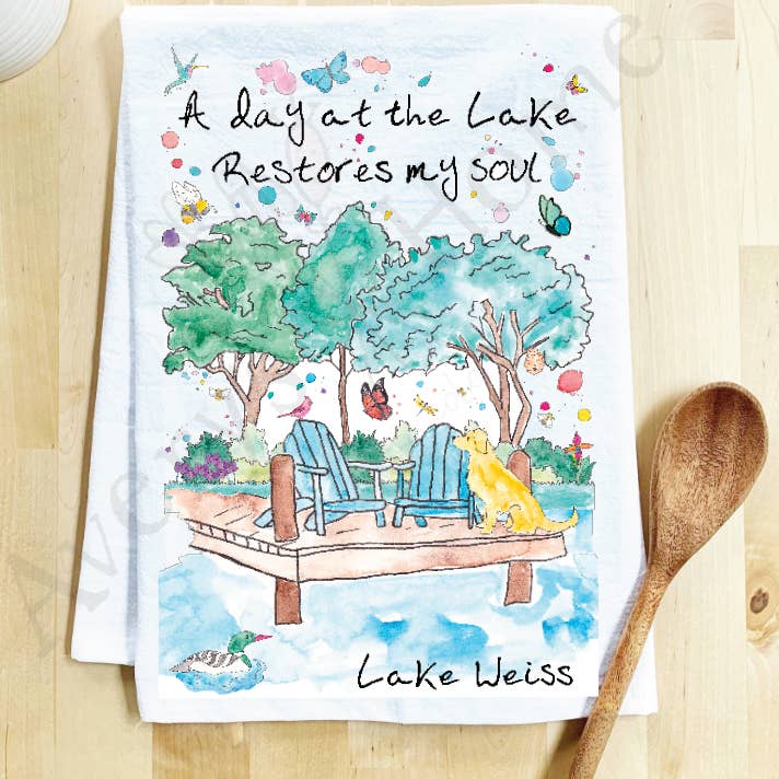 Avery's Home - Wholesale Tea Towel - A Day at the Lake or River Customizable Tea Towel26