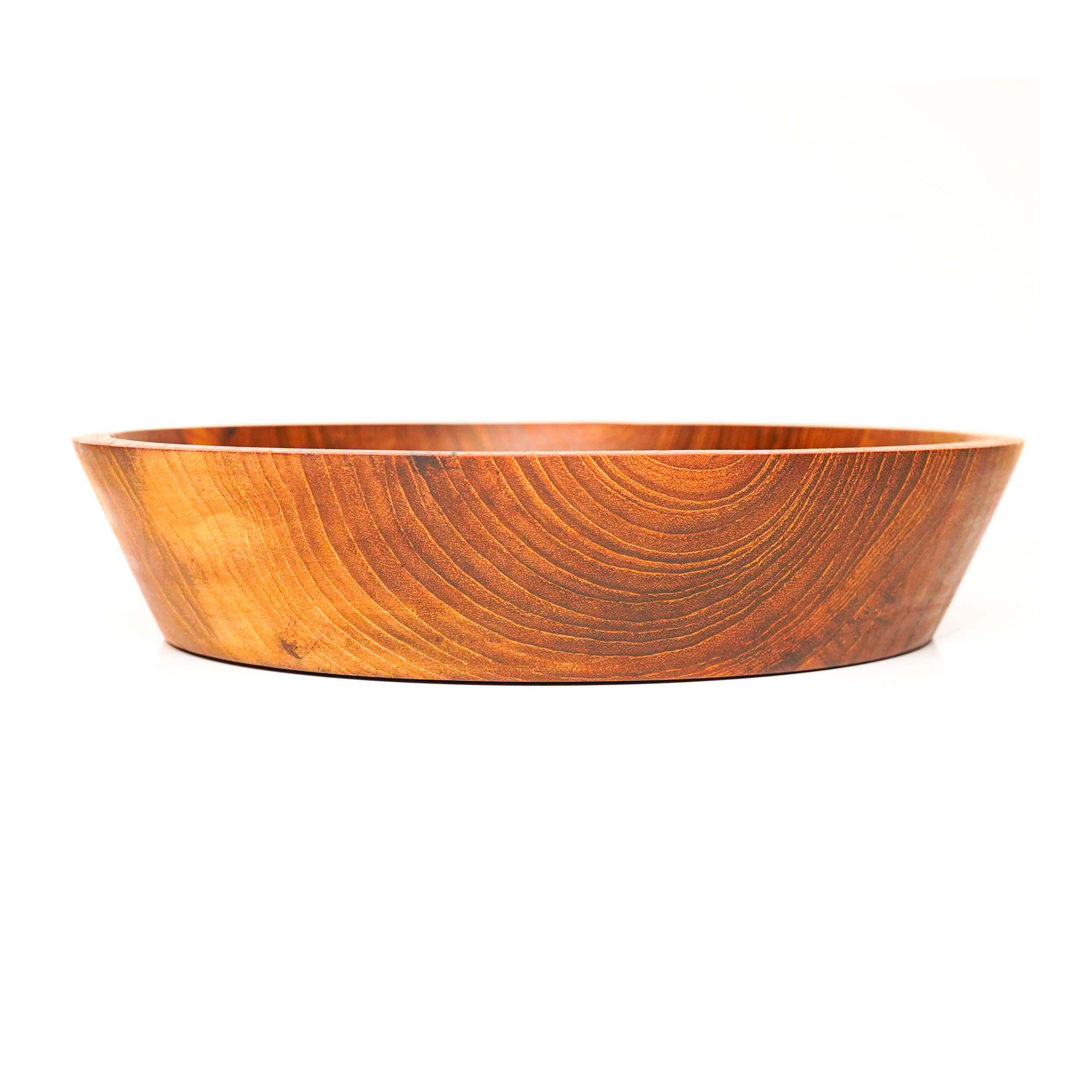 Rainforest Bowls - Wholesale Bowl - Slanted Side Teak Wood Bowl - Jumbo4
