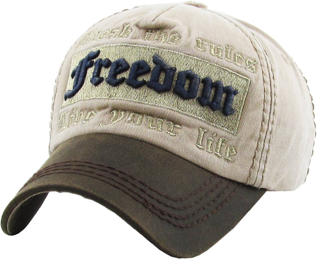 KBETHOS - Wholesale Baseball Cap - Men's - Freedom Vintage Ballcap3
